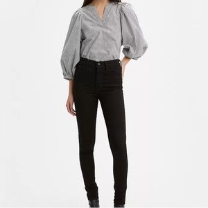 Levi’s High Rise Skinny Jean Black Size 28
